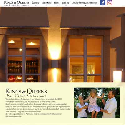 Webdesign Kings Queens